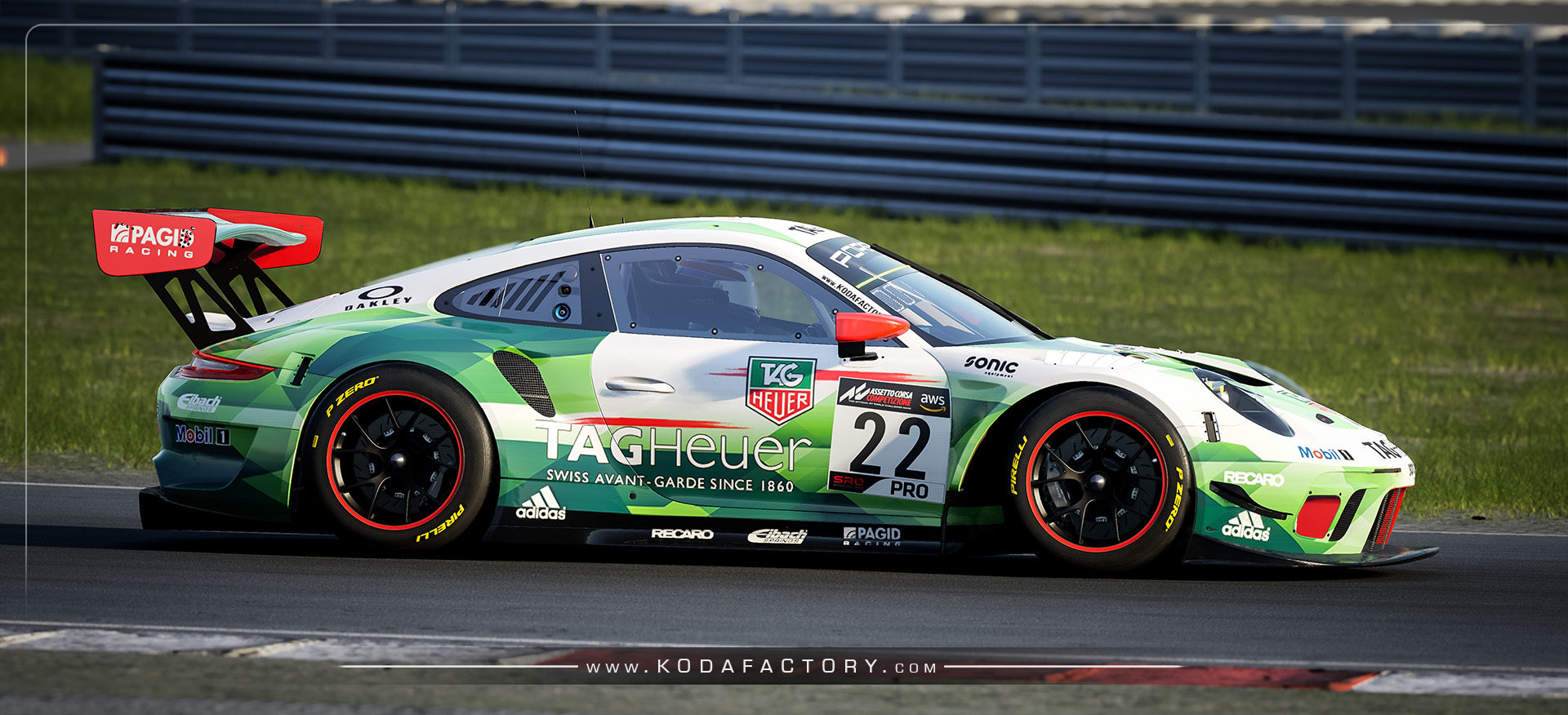 TAG Heuer Porsche 911 GT3 R ACC Koda Factory